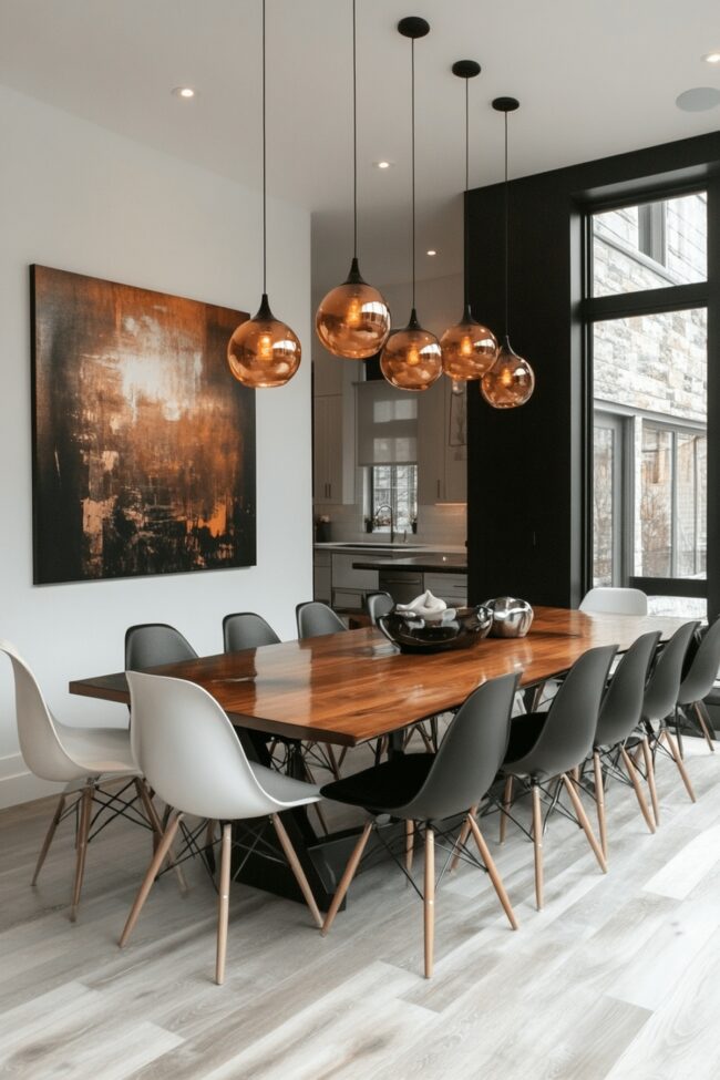High-Contrast Dining Design Space
