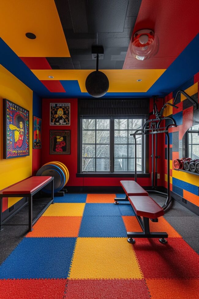 Lively and Opulent Home Gym Spaces