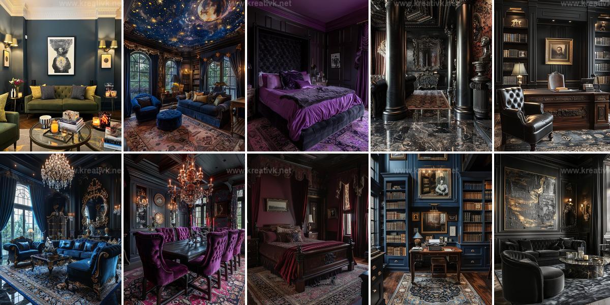 Top Dark Maximalist Interior Ideas
