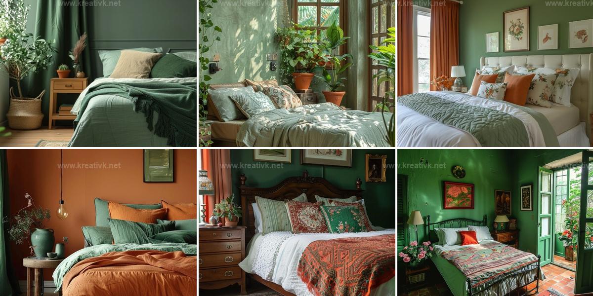 Top Green and Terracotta Bedroom Ideas